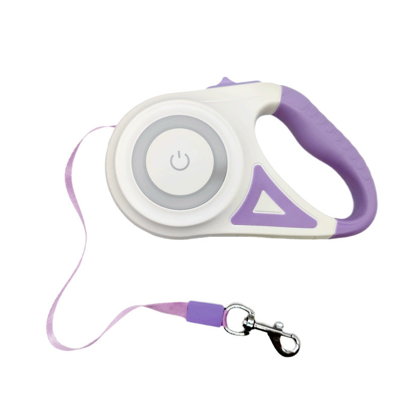 GlowLead Retractable LED Dog Leash