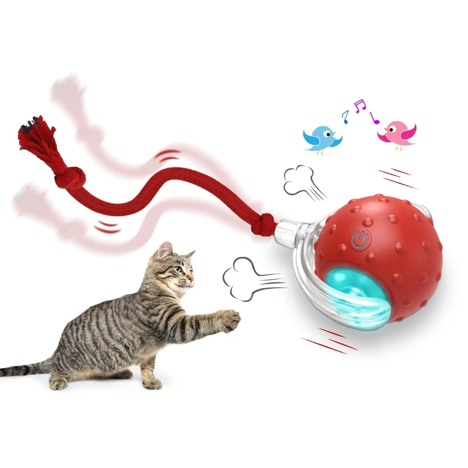 PounceTail Interactive Cat Ball